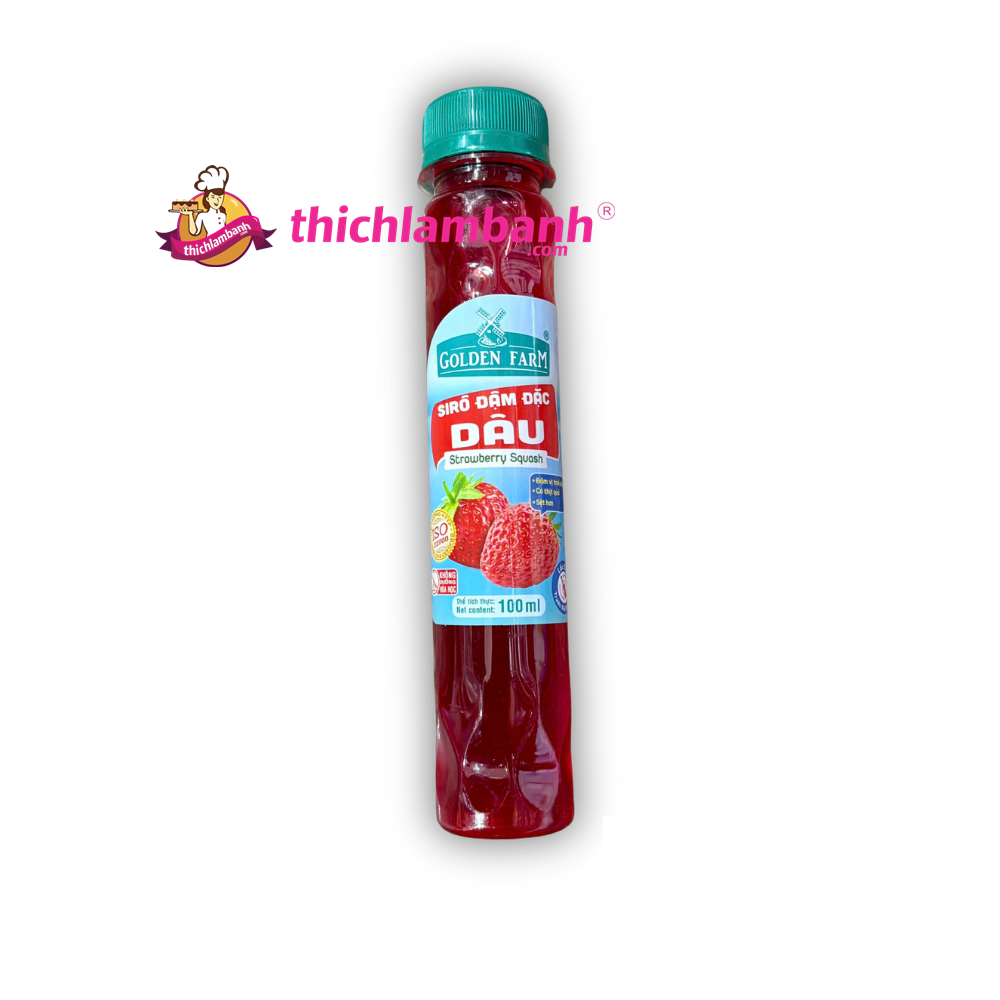 Siro đậm đặc Dâu Golden farm 100ml